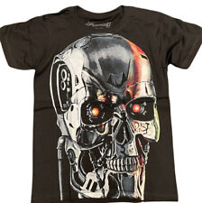 Vintage Style Terminator Shirt Rise of The Machines Black Movie Promo Sz Small