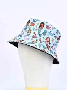 Bucket Hat Mermaid for Women Lightweight Fun Summer Beach Sun Fisherman Cap - Picture 1 of 8