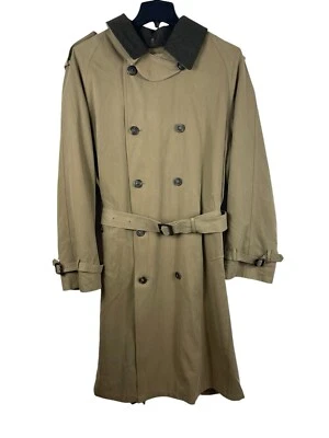 Gabardina Joseph Abboud Sand Beige Doble Pecho Cinturón Forro Lana 44R Foto 1 de 4