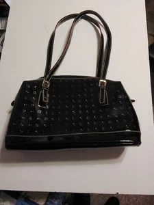 Arcadia Genuine Patent Leather Bag Made In Italy black  - Picture 1 of 10