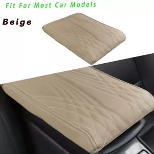 Almohadilla de caja de reposabrazos automática memoria de automóvil algodón almohadilla central universal beige - Imagen 1 de 1