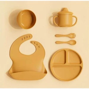 Baby Feeding set 6pcs Essentials Plus 2 Eating Mats - Picture 1 of 5