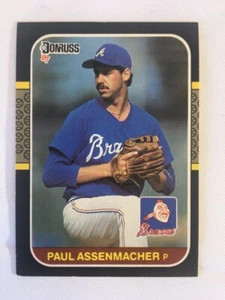 1987 Donruss Paul Assenmacher Atlanta Braves No. 290 - Picture 1 of 2