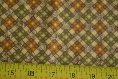 15" Long, Gold, Green & Brown Cotton, Thimbleberries/Harvest Homecoming, N870 - Image 1 of 4