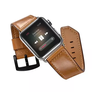 Watch Strap Watch Band Genuine Leather for iWatch Apple Watch 2 and 1 38mm 42mm - Picture 1 of 12