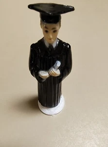 Cake Topper ABSCHLUSS MÄNNLICH Absolvent schwarz Gewand - Bild 1 von 1