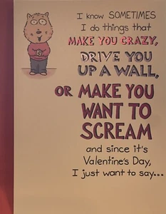 Playful Valentine’s Card: Acknowledge Quirky Moments! Recycled Paper Greetings - Picture 1 of 3