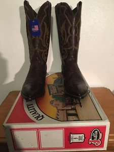 Justin Herren 8306 13EE Chocolate Iguan Eidechse/Chocolate Classic Kid - Bild 1 von 8