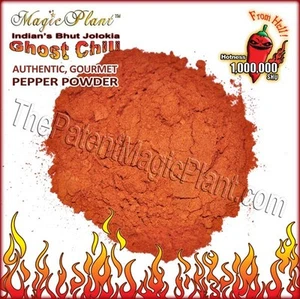 Smoked Ghost Chili Pepper Powder | Ground Bhut Jolokia  - Super Hot and Grade A - Picture 1 of 3