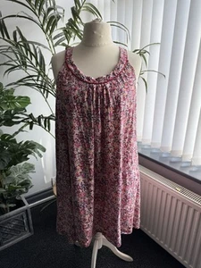 Carole Hochman Heavenly Soft sleeveless nightie gown washed 2X 48" 16/18/20/22 - Picture 1 of 4