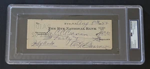 1952 ED BARROW Signed Personal Check-HALL OF FAME-NEW YORK YANKEES-PSA - Picture 1 of 7