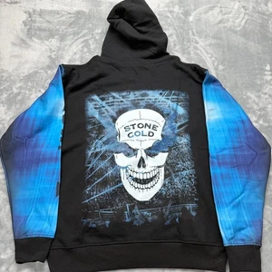 WWE STONE COLD STEVE AUSTIN ZIP HOODIE SWEATSHIRT NEW BRADFORD EXCHANGE MEDIUM - Picture 1 of 10