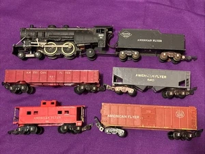 American Flyer 300AC + Tender in Very Good Condition, Plus 4 Cars Untested - Picture 1 of 24