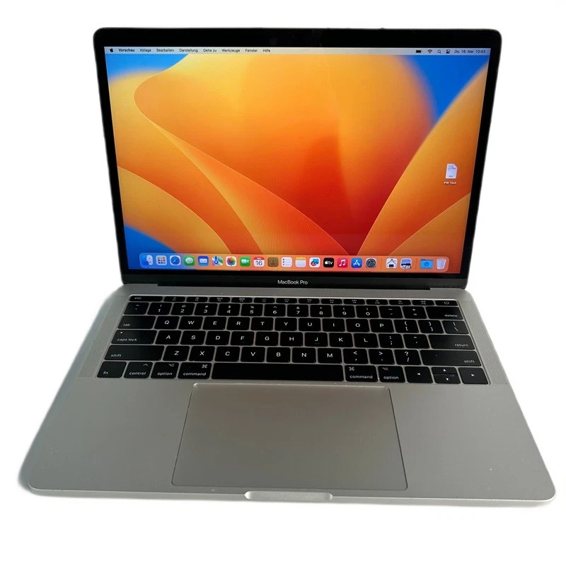 Apple MacBook Pro 2017 13,3" Intel i5-7360U 16GB RAM 256GB SSD Ventura QWERTY - Bild 1 von 4