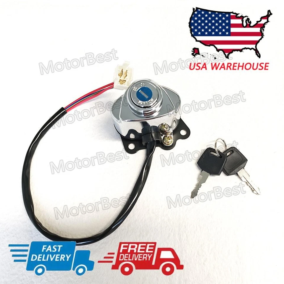 INTERRUPTOR COMBINADO/interruptor de encendido y cubierta para Honda Shadow ACE 750 1997-2003 Foto 1 de 4