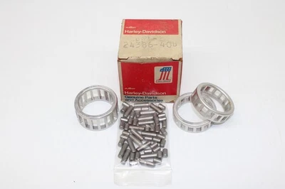 Juego de rodamientos de varillas GENUINO Harley-Davidson 24386-40B - Big Twins 1941-71 Nuevo de Lote Antiguo Foto 1 de 4