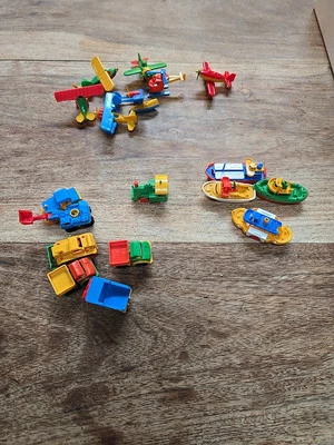 Vintage Lot of 18 Bruder Made in West Germany 1980's Mini 2" Plastic Toys - Image 1 of 4