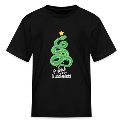 Camiseta Merry Hisstmass Snake Christmas para niño Foto 1 de 4