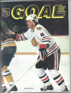 1981 10/25 GOAL hockey program St. Louis Blues Chicago Blackhawks Bob Murray - Picture 1 of 4