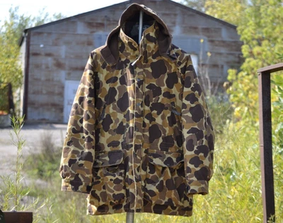 Vtg 3 in 1 Field and Stream Frog Skin Camouflage Full Zip XL Duck Hunting Jacket - Image 1 of 4