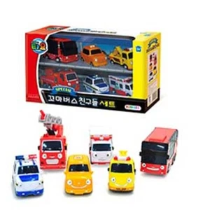 TAYO The Little Bus Friends Bus Set 01 - Toto, Citu, Nuri, Frank, Pat, Alice - Picture 1 of 6