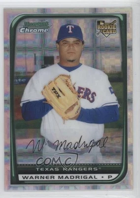 2008 Bowman Draft Chrome X-Fractor /199 Warner Madrigal #BDP46 - Image 1 of 2