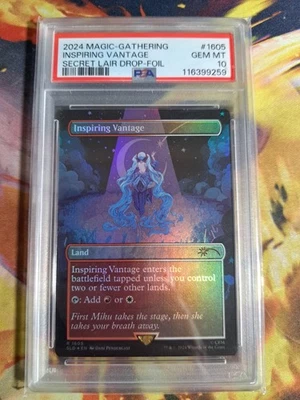 2024 MTG Secret Lair 1605 INSPIRING VANTAGE Foil Hatsune Miku PSA 10 English - Image 1 of 2