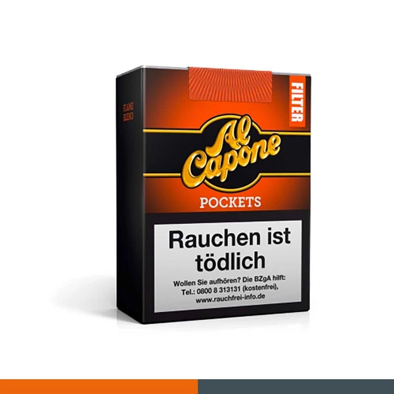 20 x 18er Al Capone Pockets Flame Filter ( Sweet Cognac ) Zigarillos - Bild 1 von 1