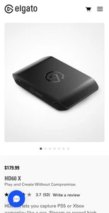 Elgato HD60 X External Video Audio Capture Card Multi Platform XBOX PS5 HDMI USB - Picture 1 of 5