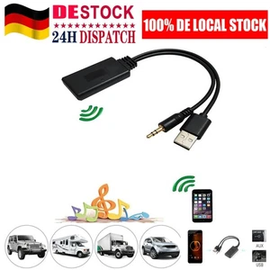 Bluetooth Audio Adapter Auto AUX Kabel Audio für Fahrzeuge 3,5 mm Klinke DHL DE - Bild 1 von 20
