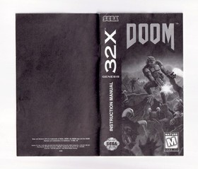 Doom - Authentic Manual Instruction Booklet - Sega Genesis 32x