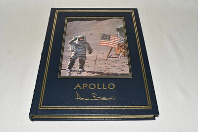 SIGNED FIRST Easton Press APOLLO EYEWITNESS ACCOUNT Alan Bean 1ST LEATHER FINE! - Image 1 of 4