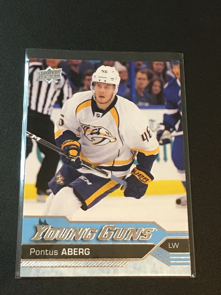 F57220  2016-17 Upper Deck #211 Pontus Aberg YG RC young guns - Image 1 of 1