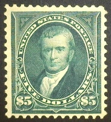 US Sc #278  - $5.00 Marshall - MH - VF - Two PF Certs - Very Nice Stamp!! - Image 1 of 4