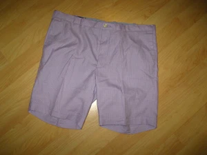 🩳🌈 Ralph Lauren Polo Bermuda Shorts Mens 36 Slim - Purple White Gingham Plaid - Picture 1 of 7