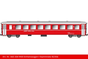 Kiss RhB Einheitswagen I Stammnetz | Wagennummer – A1232-B2361 Spur-G - Picture 1 of 6