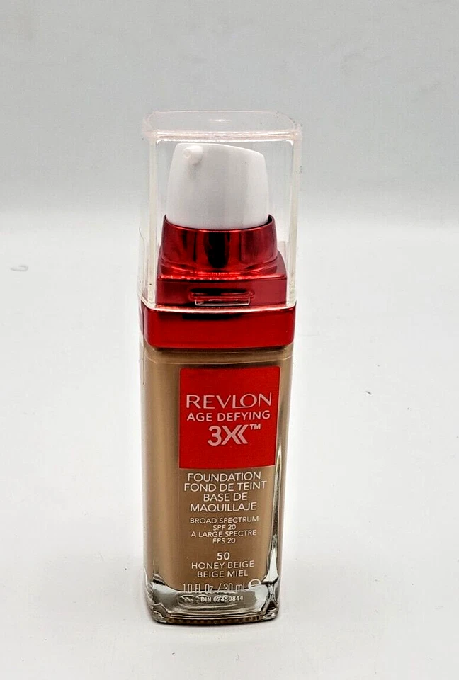 NEW REVLON AGE DEFYING 3X Foundation- 50 HONEY BEIGE - Image 1 of 1