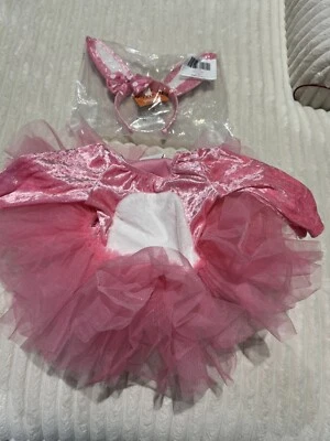 Gymboree Pink Bunny Halloween Costume Dress Tutu Headband Baby Girls 6-12 m NWT - Image 1 of 4