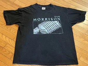Vintage 1992 Van Morrison Tour T Shirt Single Stitch Doubled Sided USA Made XL - Picture 1 of 8