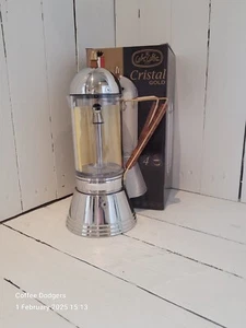 G.A.T. Crystal Oro 4 Cup Moka Pot Espresso Maker Cafetiere GAT - Picture 1 of 11