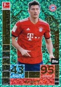 260 BAYERN MUNCHEN - LEWANDOWSKI ROBERT POLAND FOIL CARD TOPPS BUNDESLIGA 2019 - Picture 1 of 1