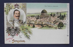 Kaiser Wilhelms Besuch im Heiligen Land 1898. Jerusalem. Lithographie. 3. - Bild 1 von 2