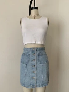 Brandy Melville Jgalt Button Down Jeansrock Neu mit Etikett Gr. S - Bild 1 von 3