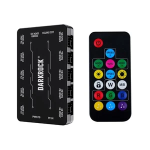 DARKROCK 20-Port Hub - 10xPWM & 10xARGB Control w/Remote & SATA Power - Afbeelding 1 van 4