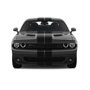 Dual 8" Racing Stripes Self Healing Vinyl fits Dodge Challenger 2008 to 2022 - Bild 1 von 17