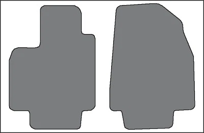 2007-2015 Mazda CX-9 2 pc Fronts Custom-Fit Carpet Floor Mats-Black Foto 1 de 4