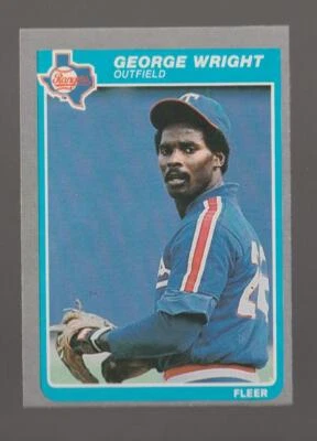1985 Fleer George Wright Texas Rangers #574 Near Mint or Better - Image 1 of 2