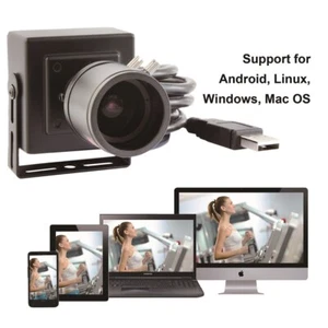 Mini UVC USB Camera CMOS OV9712 HD 1.0MP 720P Webcam w/ 2.8-12mm Varifocal Lens - Picture 1 of 10