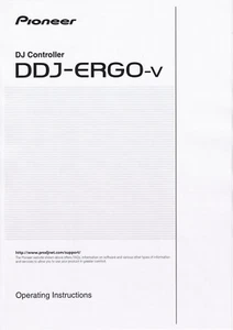 Bedienungsanleitung-Operating Instructions pour Pioneer Ddj-Ergo Dans Anglais - Bild 1 von 1