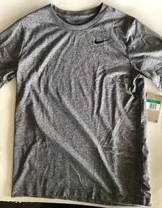 Nike Youth Boys Dri Fi Short Sleeve Shirt XL Gray T-Shirt The Nike Tee Team Kids - Picture 1 of 8